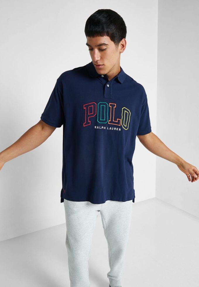 Cămăși polo cu logo Ralph Lauren pentru bărbați bleumarin Cămăși polo cu logo Ralph Lauren pentru bărbați bleumarin