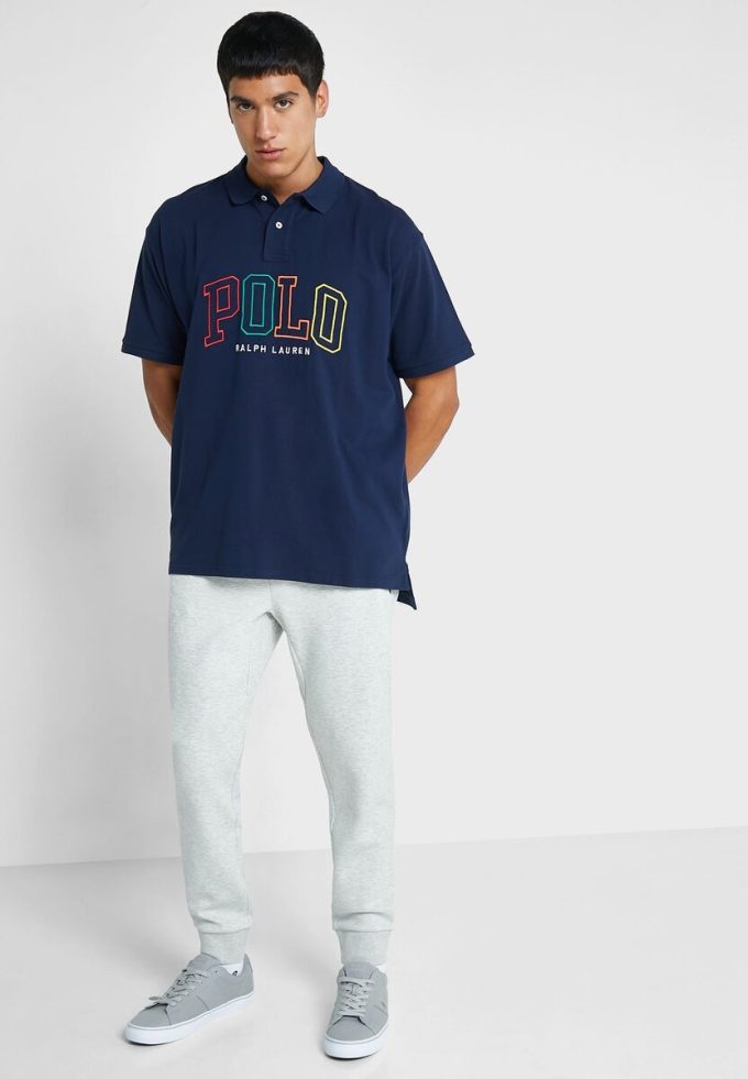 Cămăși polo cu logo Ralph Lauren pentru bărbați bleumarin Cămăși polo cu logo Ralph Lauren pentru bărbați bleumarin