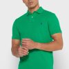 Cămăși polo cu plasă de bază Ralph Lauren verzi pentru bărbați