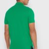 Cămăși polo cu plasă de bază Ralph Lauren verzi pentru bărbați
