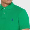 Cămăși polo cu plasă de bază Ralph Lauren verzi pentru bărbați