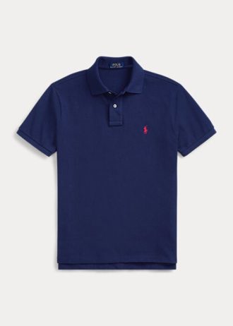 Cămăși polo cu plasă emblematică Ralph Lauren pentru bărbați bleumarin Cămăși polo cu plasă emblematică Ralph Lauren pentru bărbați bleumarin