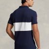 Cămăși polo cu plasă Ralph Lauren Big Pony pentru bărbați bleumarin/alb
