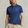 Cămăși polo cu plasă reparată pentru bărbați, Ralph Lauren, cu ochiuri clasice