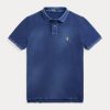 Cămăși polo cu plasă reparată pentru bărbați, Ralph Lauren, cu ochiuri clasice