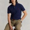 Cămăși polo cu plasă slim Fit Ralph Lauren pentru bărbați bleumarin