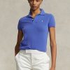 Cămăși polo din cașmir de culoare albastră Ralph Lauren pentru femei Cămăși polo din cașmir de culoare albastră Ralph Lauren pentru femei