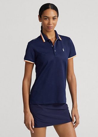 Cămăși polo din jerseu, cu croială, Ralph Lauren, pentru femei, bleumarin
