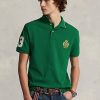 Cămăși polo din plasă cu cremă polo Ralph Lauren, verzi, pentru bărbați