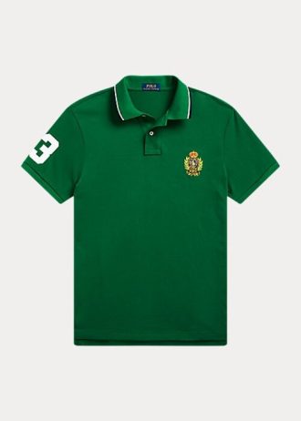 Cămăși polo din plasă cu cremă polo Ralph Lauren, verzi, pentru bărbați Cămăși polo din plasă cu cremă polo Ralph Lauren, verzi, pentru bărbați