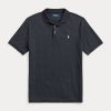 Cămăși polo negru pentru bărbați Ralph Lauren Classic Fit din bumbac moale