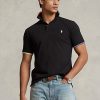 Cămăși polo negru pentru bărbați Ralph Lauren Classic Fit Mesh