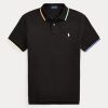 Cămăși polo negru pentru bărbați Ralph Lauren Classic Fit Mesh