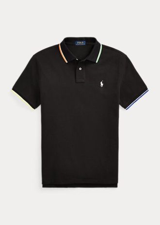 Cămăși polo negru pentru bărbați Ralph Lauren Classic Fit Mesh Cămăși polo negru pentru bărbați Ralph Lauren Classic Fit Mesh