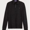 Cămăși polo negru pentru bărbați Ralph Lauren personalizate slim fit piqué