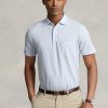 Cămăși polo pentru bărbați, albastru deschis, personalizate, din bumbac și in, pentru bărbați
