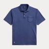 Cămăși polo pentru bărbați, din bumbac și in, Ralph Lauren, culoarea clasică