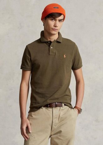 Cămăși polo pentru bărbați Ralph Lauren, personalizate, cu ochiuri subțire, din plasă Cămăși polo pentru bărbați Ralph Lauren, personalizate, cu ochiuri subțire, din plasă