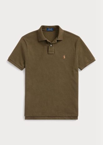 Cămăși polo pentru bărbați Ralph Lauren, personalizate, cu ochiuri subțire, din plasă Cămăși polo pentru bărbați Ralph Lauren, personalizate, cu ochiuri subțire, din plasă