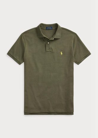 Cămăși polo pentru bărbați Ralph Lauren, personalizate, cu ochiuri subțire, din plasă Cămăși polo pentru bărbați Ralph Lauren, personalizate, cu ochiuri subțire, din plasă