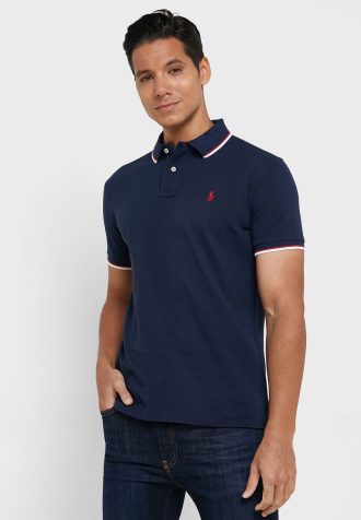 Cămăși polo Ralph Lauren Essential pentru bărbați bleumarin Cămăși polo Ralph Lauren Essential pentru bărbați bleumarin