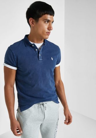 Cămăși polo Ralph Lauren Essential pentru bărbați bleumarin Cămăși polo Ralph Lauren Essential pentru bărbați bleumarin