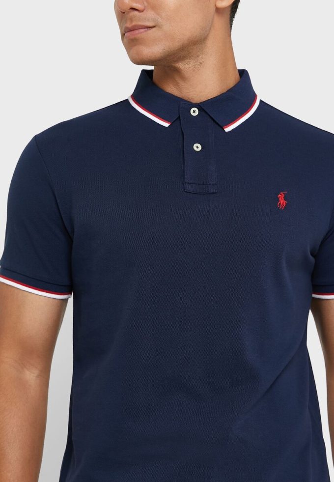 Cămăși polo Ralph Lauren Essential pentru bărbați bleumarin