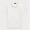 Cămăși polo Ralph Lauren, personalizate, cu ochiuri subțire, albe, pentru bărbați Cămăși polo Ralph Lauren, personalizate, cu ochiuri subțire, albe, pentru bărbați