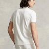 Cămăși polo Ralph Lauren, personalizate, cu ochiuri subțire, albe, pentru bărbați Cămăși polo Ralph Lauren, personalizate, cu ochiuri subțire, albe, pentru bărbați