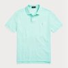 Cămăși polo Ralph Lauren personalizate pentru bărbați, cu ochiuri subțire, albastre