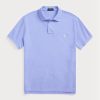 Cămăși polo Ralph Lauren personalizate pentru bărbați, cu ochiuri subțire, albastre