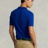 Cămăși polo Ralph Lauren personalizate pentru bărbați, cu ochiuri subțire, albastre