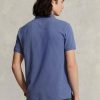 Cămăși polo Ralph Lauren personalizate pentru bărbați, cu ochiuri subțire, albastre