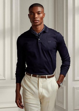 Cămăși polo Ralph Lauren, personalizate, slim fit, din piqué, pentru bărbați