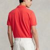 Cămăși polo roșii pentru bărbați Ralph Lauren, personalizate, slim cu plasă Cămăși polo roșii pentru bărbați Ralph Lauren, personalizate, slim cu plasă