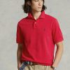 Cămăși polo roșii pentru bărbați Ralph Lauren The Iconic Mesh