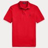 Cămăși polo roșii pentru bărbați Ralph Lauren The Iconic Mesh