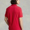 Cămăși polo roșii pentru bărbați Ralph Lauren The Iconic Mesh