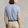 Cămăși polo slim cu plasă Ralph Lauren pentru bărbați albaștri Cămăși polo slim cu plasă Ralph Lauren pentru bărbați albaștri