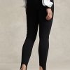 Collanți negri Ralph Lauren pentru damă, cu etrier elastic Collanți negri Ralph Lauren pentru damă, cu etrier elastic