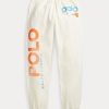 Cremă pentru femei Ralph Lauren Logo & Pantaloni de sport Wave Graphic Fleece Cremă pentru femei Ralph Lauren Logo & Pantaloni de sport Wave Graphic Fleece