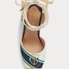 Espadrile din pânză Ralph Lauren pentru femei, bleumarin Espadrile din pânză Ralph Lauren pentru femei, bleumarin