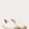 Espadrille albe din pânză Ralph Lauren pentru bărbați