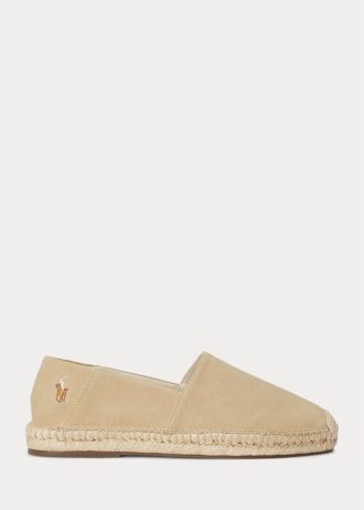 Espadrille Bej Ralph Lauren Cevio din piele intoarsa pentru barbati Espadrille Bej Ralph Lauren Cevio din piele intoarsa pentru barbati