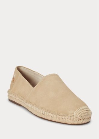 Espadrille Bej Ralph Lauren Cevio din piele intoarsa pentru barbati Espadrille Bej Ralph Lauren Cevio din piele intoarsa pentru barbati