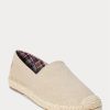 Espadrille cremă Ralph Lauren Cevio din pânză spălată pentru bărbați