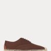 Espadrille cu șireturi din pânză Ralph Lauren maro pentru femei Espadrille cu șireturi din pânză Ralph Lauren maro pentru femei