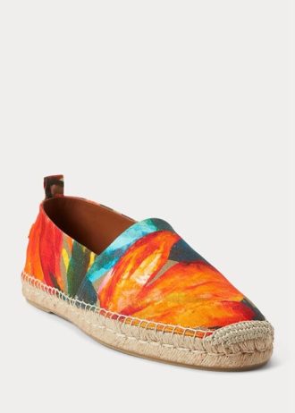 Espadrille de in floral Bowsworth pentru bărbați portocalii Espadrille de in floral Bowsworth pentru bărbați portocalii
