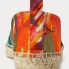 Espadrille de in floral Bowsworth pentru bărbați portocalii