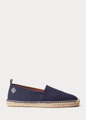 Espadrille de pânză cu monogramă Ralph Lauren Bowsworth pentru bărbați bleumarin Espadrille de pânză cu monogramă Ralph Lauren Bowsworth pentru bărbați bleumarin